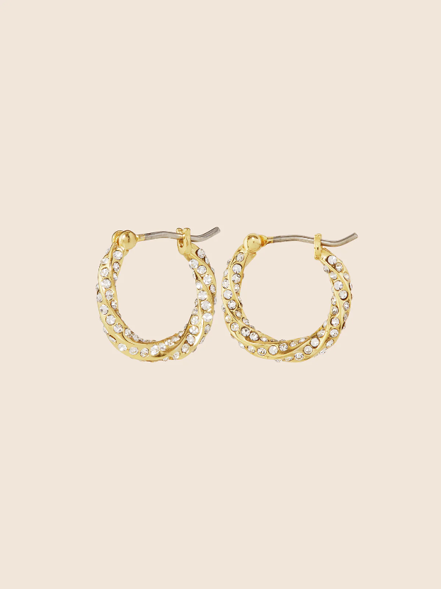Emme crystal hoops
