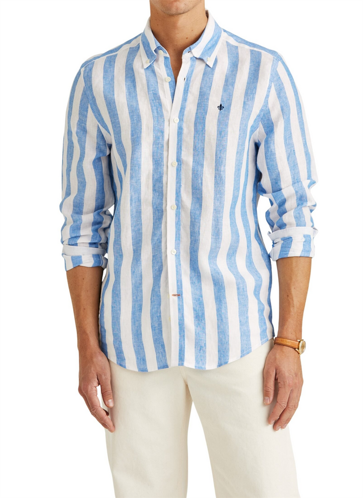 Douglas Linen Stripe Shirt