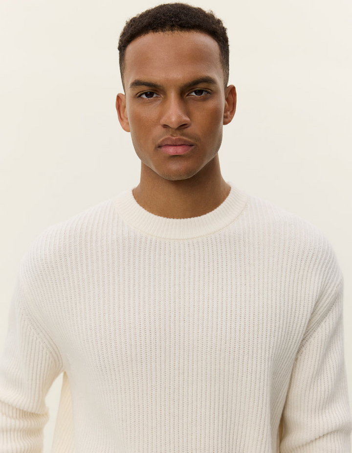 Eddie Wool Rib Crewneck Knit