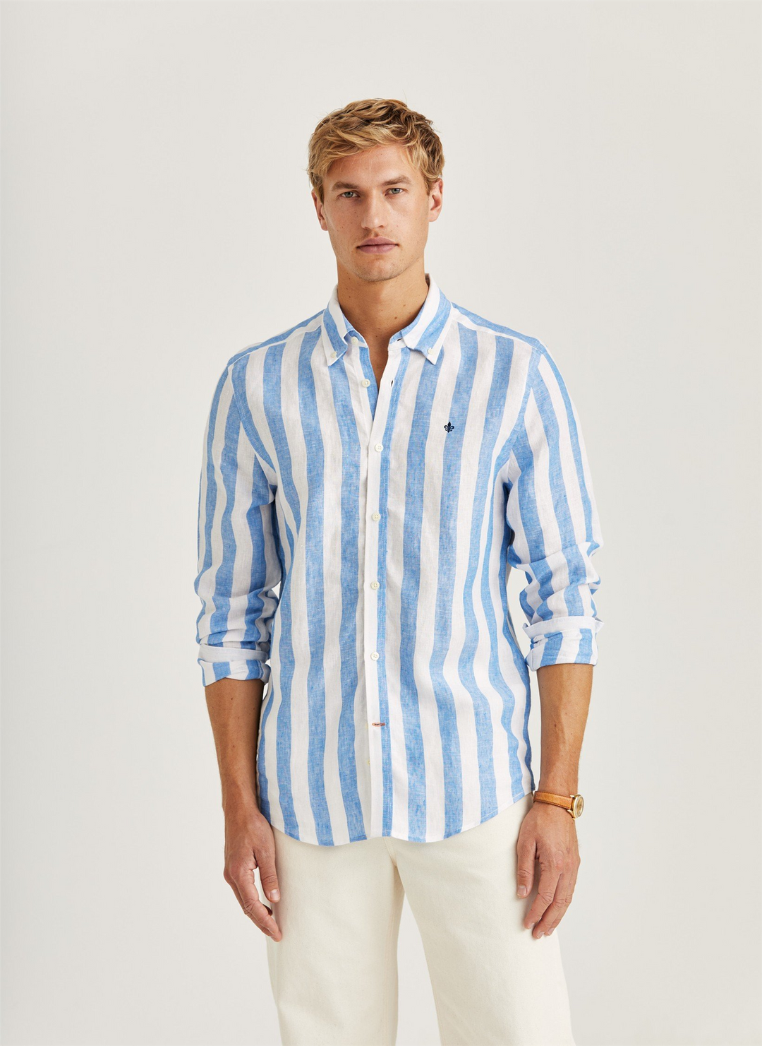 Douglas Linen Stripe Shirt