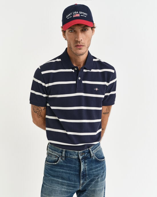 Striped polo