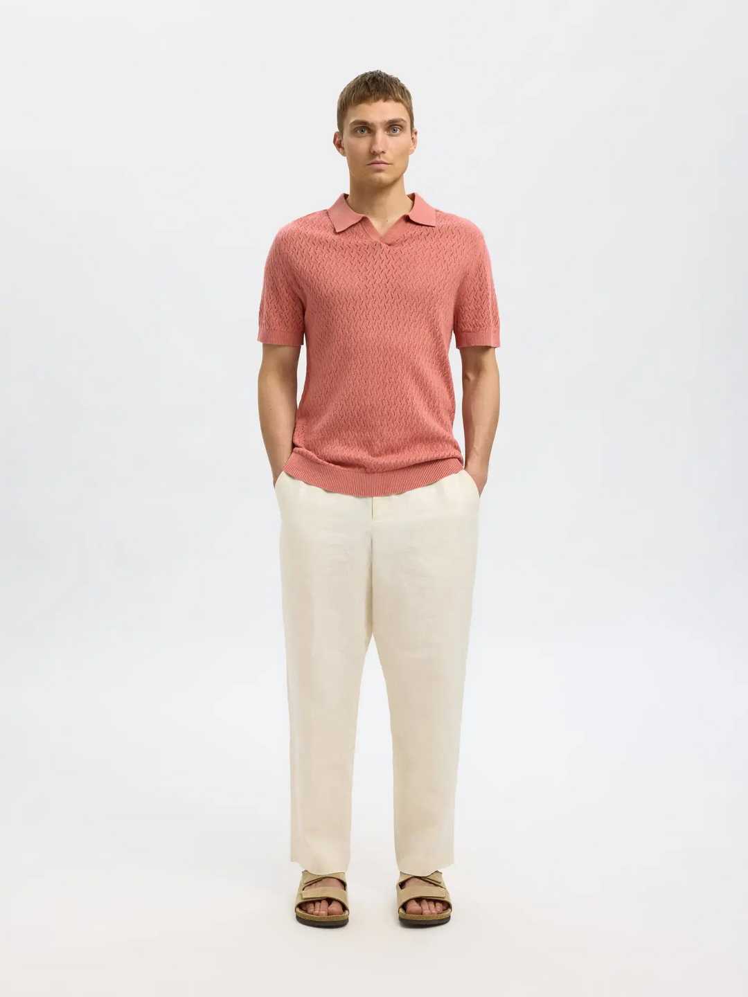 SLHLino SS Knit