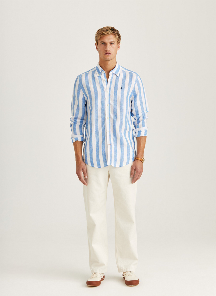 Douglas Linen Stripe Shirt